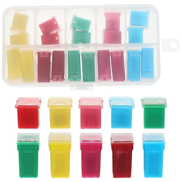 Kit surtido de 20 microfusibles para coche, kits de seguridad automotriz, fusibles pequeños.