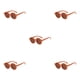 thumbnail image 1 of Gafas de sol ópticas redondas Minnieouse Adorable Naranja Rojo, 1 of 5