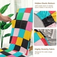 thumbnail image 5 of Yayeee 4 Pack Dining Chair Covers Stretch Parson Chairs Slipcovers Seat Protector, Blue Checkered Pattern, 5 of 6