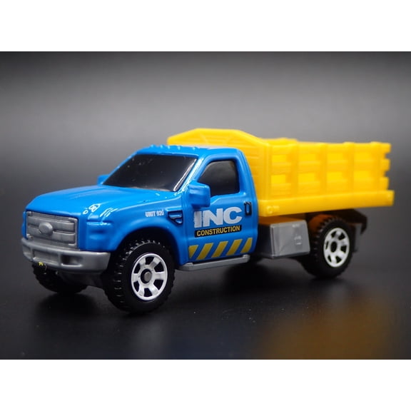 Open Box 2017-2022 FORD F350 STAKE BED PICKUP TRUCK BLUE 1:64 MB SCALE DIECAST MODEL CAR