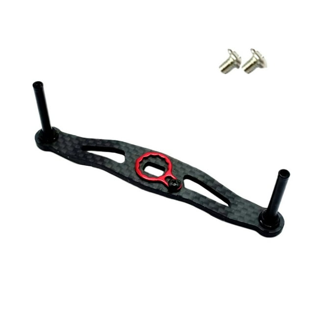 Poignée Berçante de Pêche en Fibre de Carbone pour Daiwa pour Trou Abu Moulinet de Lancer d'Appâts 8/5 mm Rouge