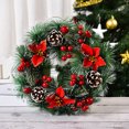 thumbnail image 4 of Christmas decoration wreath handmade Christmas wreath door hanging window props layout decoration, 4 of 5
