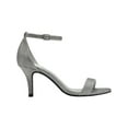 thumbnail image 2 of Bandolino Womens Madia Microsuede Ankle Strap Heels, 2 of 3