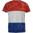 thumbnail image 2 of Distressed Netherlands Flag All Over Mens T Shirt Multi 2XL, 2 of 2