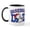 White/Black Inside, variant on CafePress - Snoopy Baseball Dad Mug - 11 oz Ceramic Mug - Novelty Coffee Tea Cup