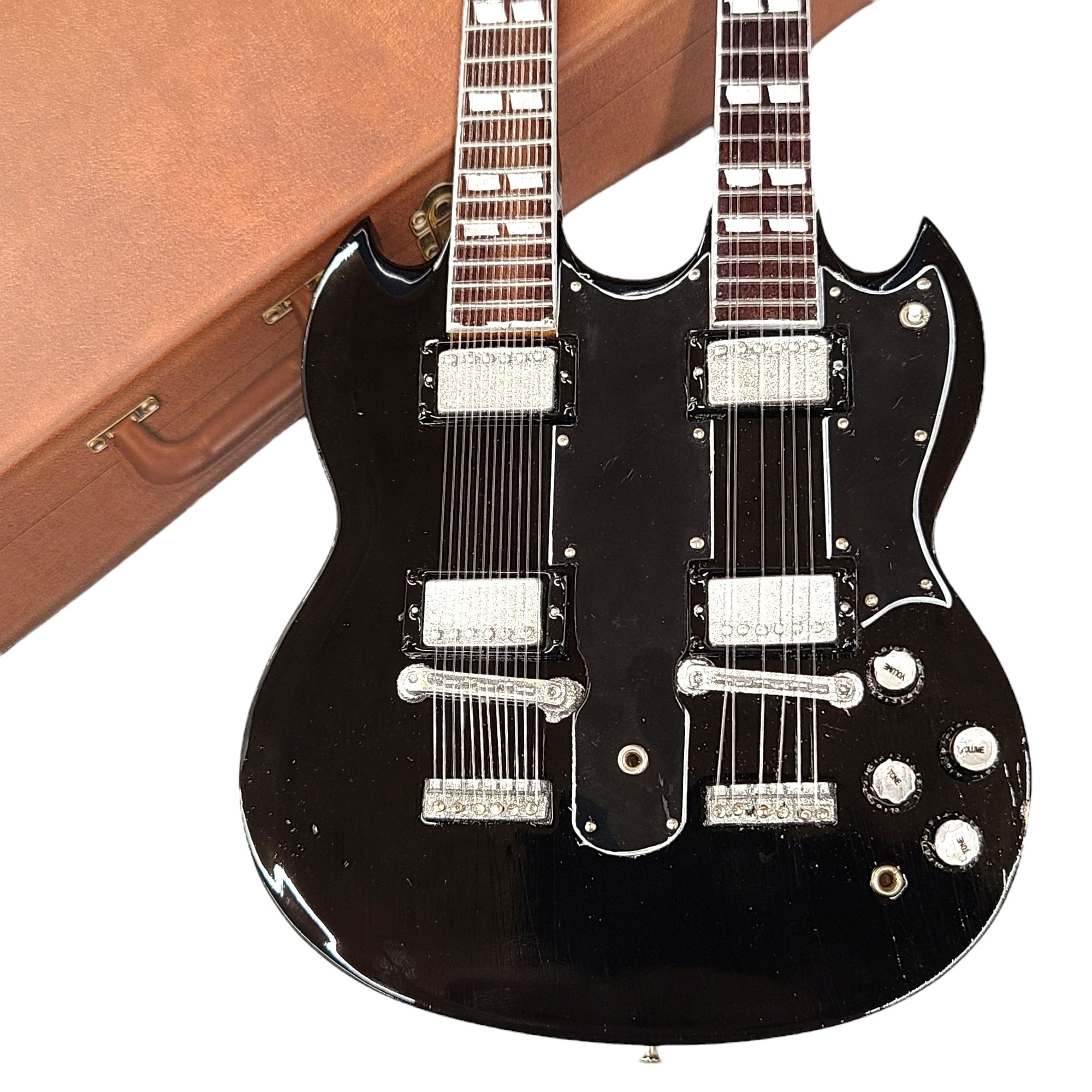 AXE HEAVEN Slash LP Standard Appetite Burst 1:4 Scale Mini Guitar Collectible