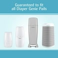 thumbnail image 2 of Diaper Genie Expressions Pail White, Odor-Controlling Infant Diaper Disposal System, One Pail/Refill, 2 of 7