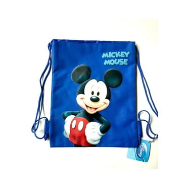 Blue Disney Mickey Mouse Daypack Drawstring Cinch Sack