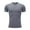 Gray, variant on Men's Compression Shirt Short Sleeve Sports Athletic Baselayer Workout Tops Muscle Shirts Black XXL