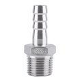 thumbnail image 1 of Raccord de Tuyau en Acier Inoxydable Fileté Mâle (1/2"x12mm), 1 of 2