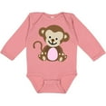 thumbnail image 3 of Inktastic Monkey Girls Long Sleeve Baby Bodysuit, 3 of 5