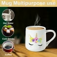 thumbnail image 5 of Votum Large Cute Handmade Unicorn Mug 18.6 oz. White Ceramic Coffee Cup, 5 of 8