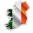 thumbnail image 2 of Ireland Flag Country Map Pride - 8" Vinyl Sticker - for Car Laptop I-Pad - Waterproof Decal, 2 of 4