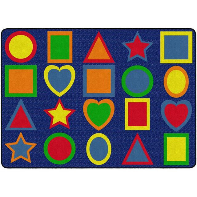 Flagship Carpets FE302-32A 6 ft. x 8 ft. 4 All Kinds of Shapes Primary Rug - Rectangle