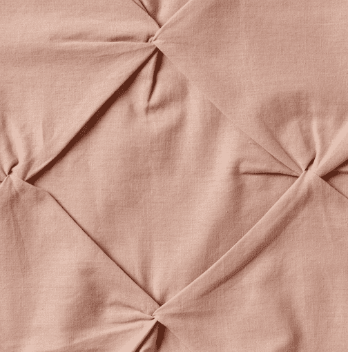 Better Homes & Gardens 2-Piece Antique Blush Pintuck Comforter Set, Twin/Twin-XL