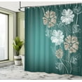 thumbnail image 4 of Ambesonne Art Shower Curtain, Cherry Blossom Fantasy Garden, 69"Wx70"L, Dark Seafoam, 4 of 4