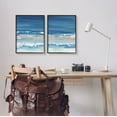 thumbnail image 2 of Stupell Industries Crashing Beach Wave Shore Painting Black Framed Art Print Wall Art, Set of 2, Design by Ethan Harper, 2 of 8