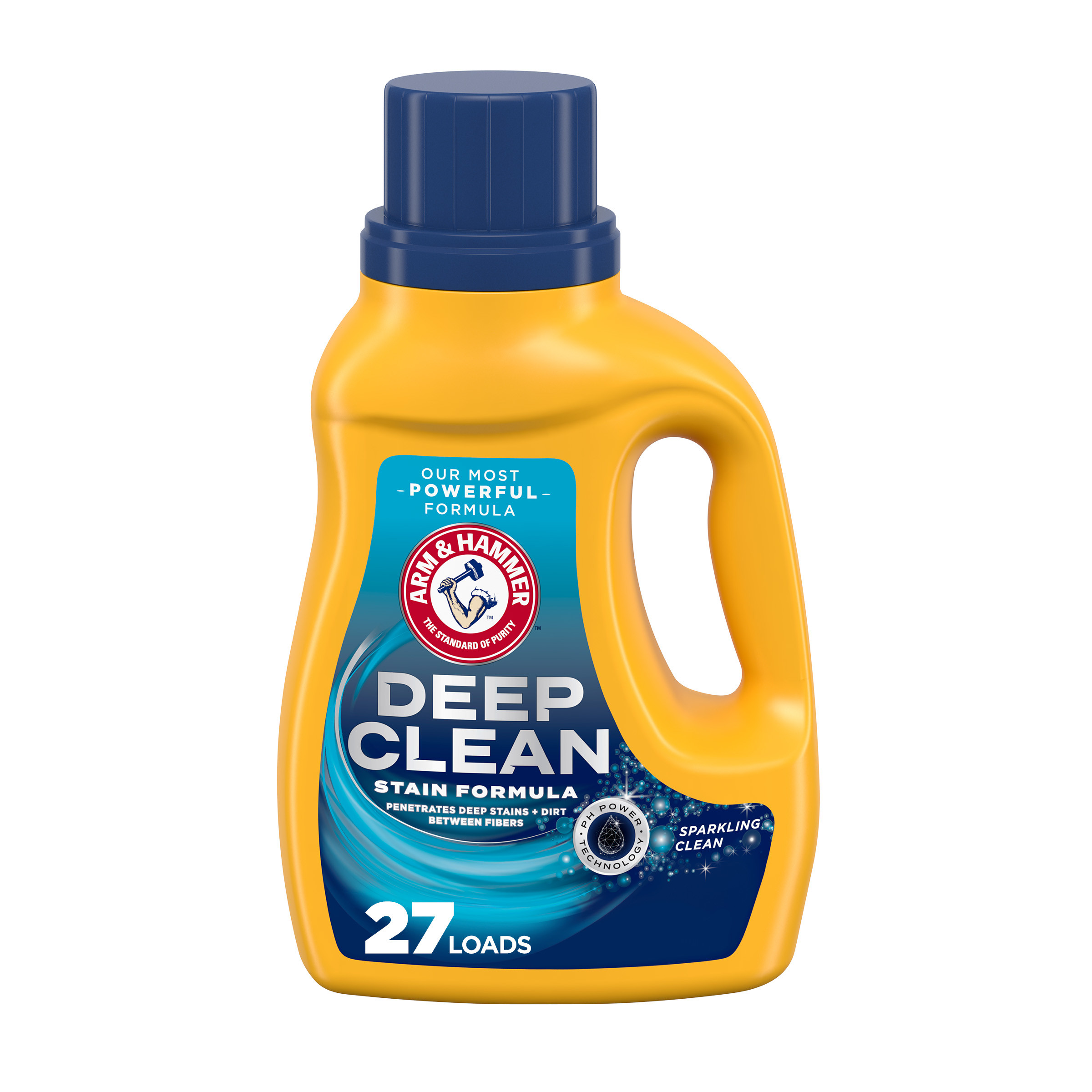 Arm & Hammer Deep Clean Stain, 27 Loads Liquid Laundry Detergent, 41.9