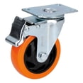 thumbnail image 1 of Rodaja Rueda Pvc Función Giratoria Con Freno 2 1/2 Surtek SURTEK RV6B, 1 of 3