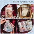 thumbnail image 4 of 60 hojas de papel para álbumes de recortes con estampado floral, vintage, con perlas de flores, decorativas, para diario, arte y manualidades., 4 of 9