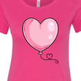thumbnail image 4 of Inktastic Pink Balloon Heart Women's T-Shirt, 4 of 5