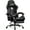 Black, variant on N-GEN GAMING Video Gaming Chair with Footrest High Back Ergonomic Comfortable Office Computer Desk with Lumbar Support Height Adjustable with PU Leather Recliner for Adults Women Men (Black)