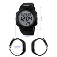 thumbnail image 2 of Graflsoa Men's Digital Sports Watch with Backlight, Stopwatch, Alarm, Week & Date Display, Adjustable Strap, Army Green (1068#), 2 of 6