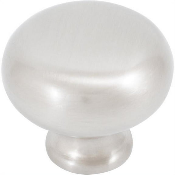 Round Cabinet Knob, 1-1/4 Inches, Satin Nickel by Stone Harbor Hardware