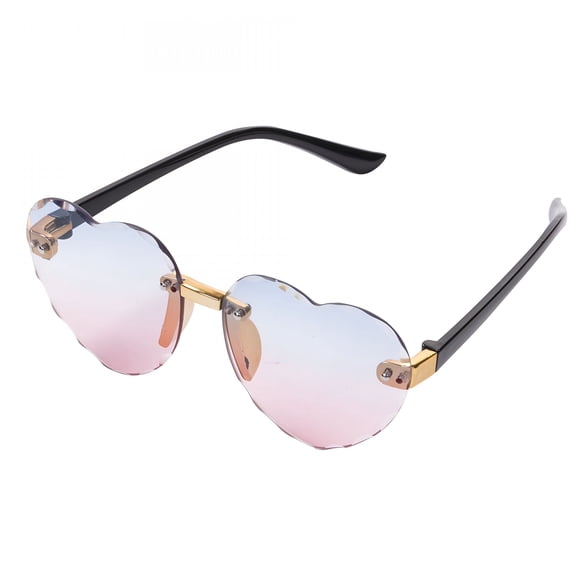 GJX Kids Heart Sunglasses Girls Heart Shaped Anti-UV Eyewear Glasses Photography Outdoor Beach Sunglasses for Girls