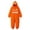 Orange, variant on Kids Pumpkin Onesie Halloween, Orange Face Warm Jumpsuit for Boys and Girls