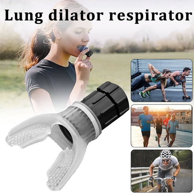 Entrenador de respiración, potenciador de la capacidad vital, diseño portátil con resistencia ajustable, ideal para viajes de oficina, ejercicio respiratorio, fortalecedor de las vías