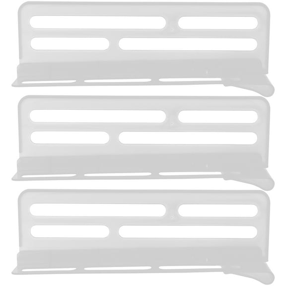 ORDDIART 3Pcs Fridge Shelf Dividers for Bathroom Plastic Rectangular Shape
