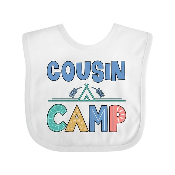 Inktastic Cousin Camp Summer Grandma Party Girls Baby Bib