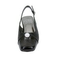 thumbnail image 2 of FLORAL Jolie Women Wide Width Elegant Low Heel Dress Slingback Shoes BLACK 8.5, 2 of 6