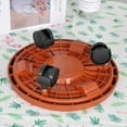 thumbnail image 1 of Plateau de Pot de Fleurs Mobile Roue Roulante Robuste pour Intérieur Extérieur Balcon Jardin 33cm, 1 of 5