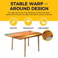thumbnail image 4 of Orange Sunset Table Cloths for 5 Foot Rectangle Tables, Abstract See Beach Landscape Vintage Patio Waterproof Elastic Fitted Tablecloths, Washable Rectangular Table Cover for Camping, 4 of 8