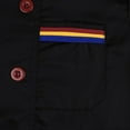 thumbnail image 4 of Chaqueta de Cocinero Baoblaze de Poliéster Negro 2XL Chef Jacket, 4 of 8