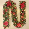 thumbnail image 4 of Clearance! Christmas Stairs Decoration Rattan Flowers Rattan Christmas Tree Festival Decorations Door Decoration, 4 of 4