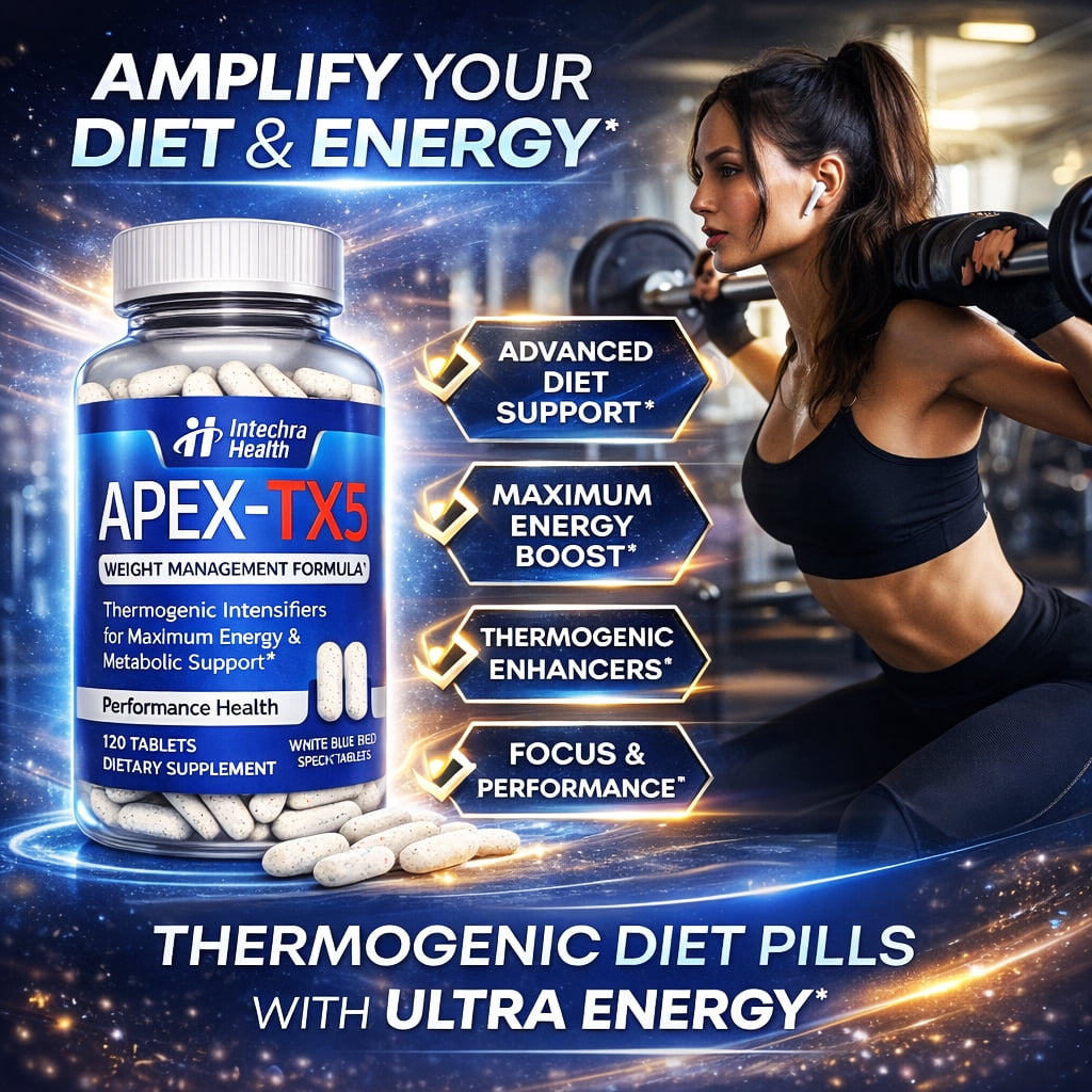 APEX-TX5 Diet Pills - Weight Management & Energy Support, 120 Tablets Per Bottle