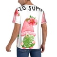 thumbnail image 2 of KLL Hello Summer Gnome for Men's Baseball Shirts,Short Sleeve Casual Shirts Button Down Shirt for Men Beach Summer Wedding Shirt-X-Large, 2 of 7