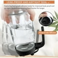 thumbnail image 2 of Ababeny Glass Mason Jar Pitcher with Lid and Spout, 32 oz Wide mouth Leak Proof Water Jug Container for Cold Brew Coffee, Ice Juice, Lemonade, Sun/Iced Tea, Breast Milk, Flavored Water, Fruit Drinks, 2 of 6