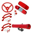 thumbnail image 1 of TISHITA Outdoor Steering Wheel Swings Set Accessory for Children Interactive Learning red, 1 of 8