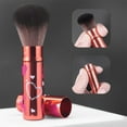 thumbnail image 1 of CHUANK 1 Pce Brosse à Joues Portable Multifonction - Poils en Nylon Doux Tige en Métal Non Parfumée Convient à Tous les Types de Peau Design en Forme de Paume pour une Application de Maquillage Facile, 1 of 6