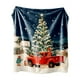 thumbnail image 2 of Mantas de franela con adornos navideños, manta con estampado navideño, cómoda y suave, ideal para el sofá del dormitorio, decoración navideña de 75 x 100 cm, decoración de Halloween, decoración de oto, 2 of 7