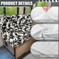 thumbnail image 6 of XYZCANDO Cow Print RV Dinette Cushions Comfortable RV Decor Washable Sofa Covers for 2 Cushion Couch Stretchable 2 Seat Sofa Cover Universal Loveseat Sofa Chair Cover Black, 6 of 7