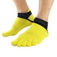 thumbnail image 2 of Women Men Soft Cotton Five Finger Toe Socks Low Ankle Low Cut, 2 of 2