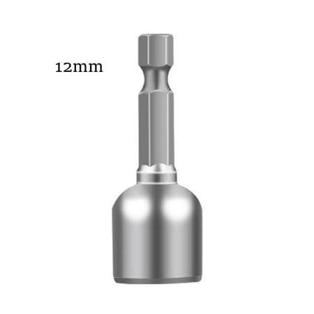 

6-13mm Impact Socket Magnetic Nut Screwdriver 1/4 Hex Shank Electric Drill Bit