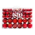 thumbnail image 2 of Adornos De Bolas De Navidad Bolas Colgantes De Plástico Pintadas Decoración De Árbol De Navidad Para Navidad Y Fiestas 100 Uds. Minnieouse HA040078-01, 2 of 6