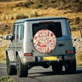 thumbnail image 5 of Susaid Firefighter Icons Print Water Proof Spare Tire Cover Wheel Tire Dust-proof Cover Fit Trailer, RV, SUV and Many Vehicle-14 inch, 5 of 6
