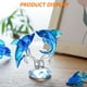 thumbnail image 3 of Figuras coleccionables de delfines dobles de cristal, adornos de criaturas marinas, 3 of 5